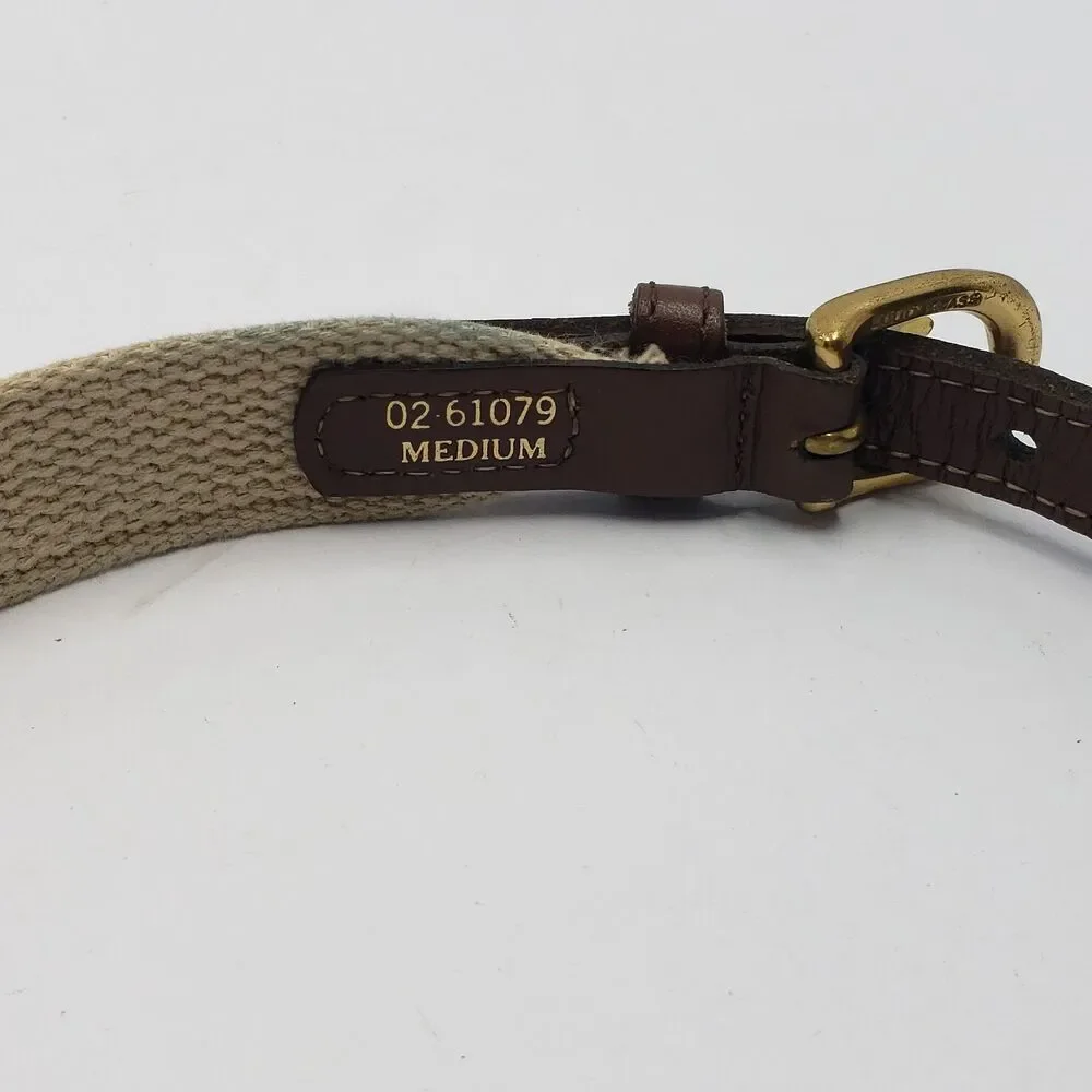 Talbots Kids Belt Size Medium Sailboat Nautical Made in USA 23